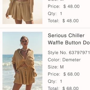 Free people matching set “Serious Chiller”